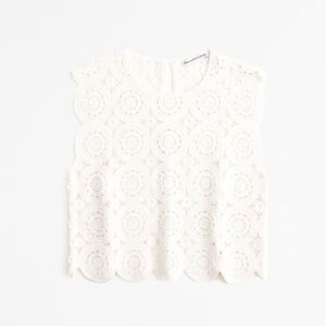 Abercrombie Crochet Style Mosaic Shirt